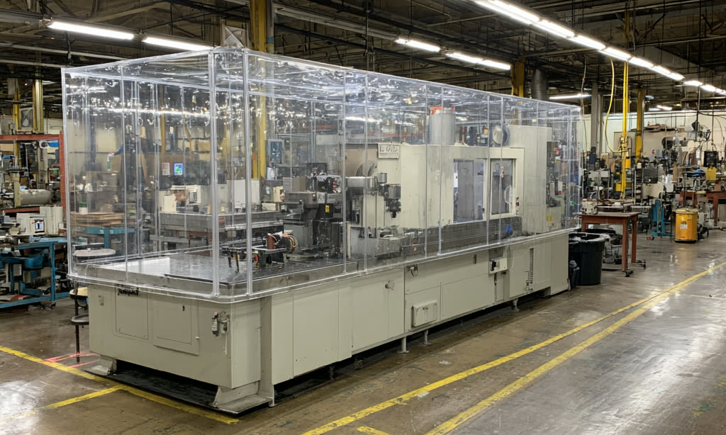 CNC machine guard