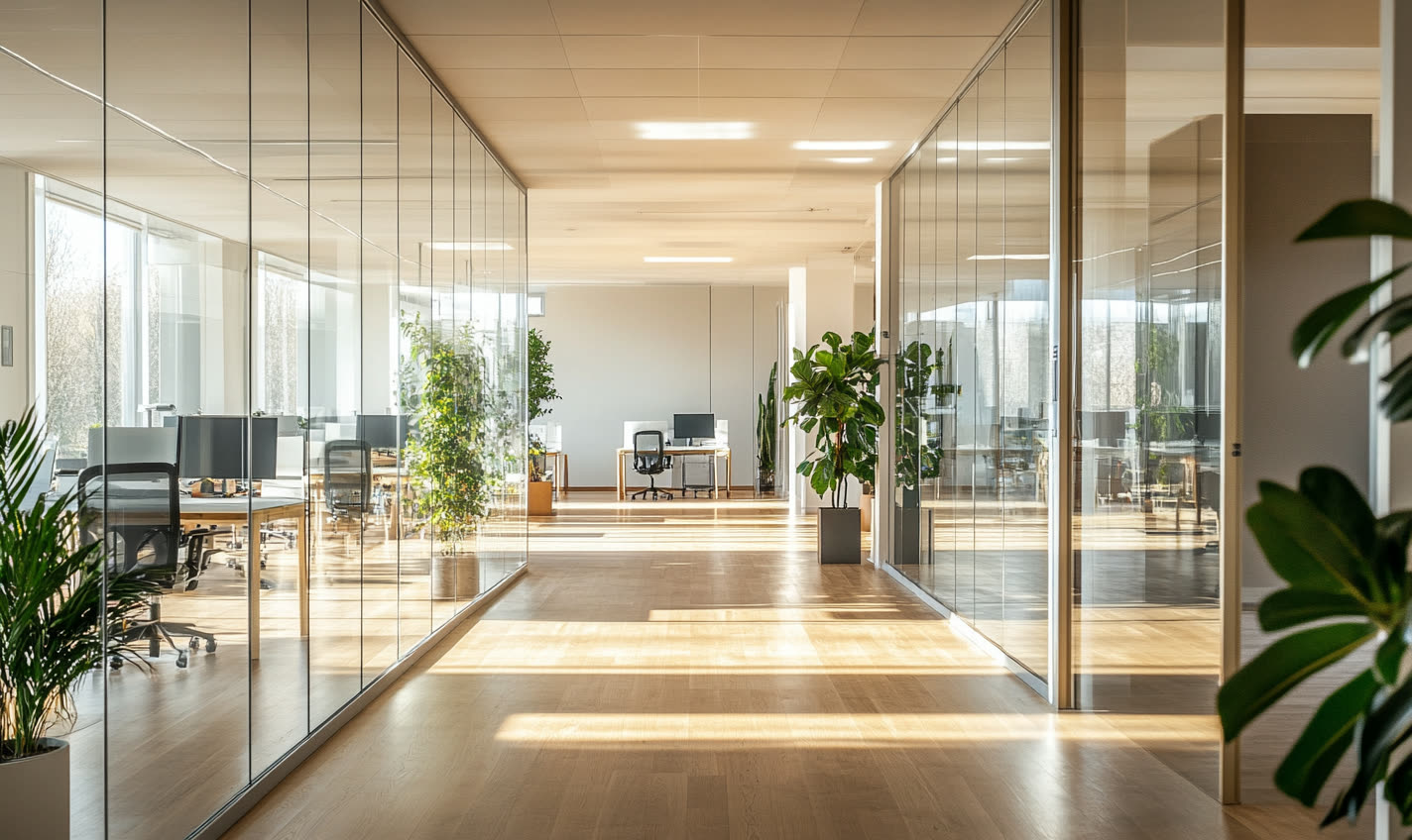 Open-space office partition